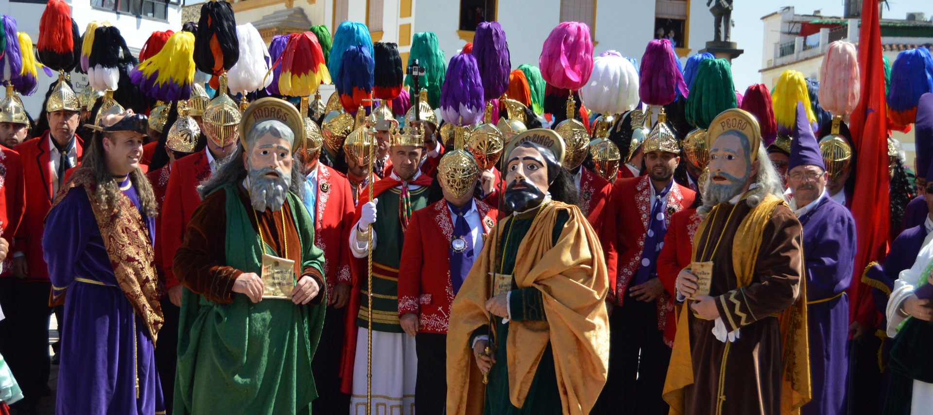 Primer plano de una de las escenificaciones en fiestas